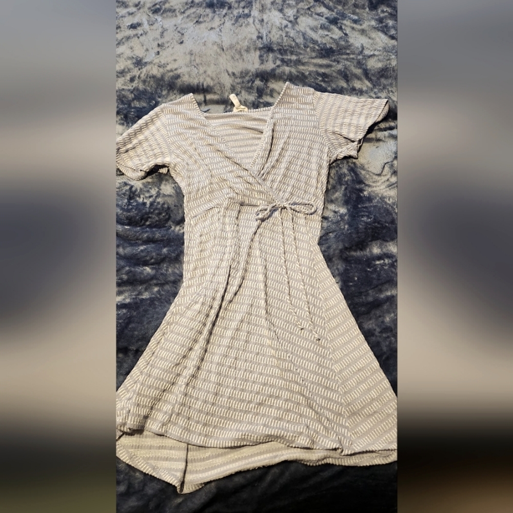 Blue and white sundress